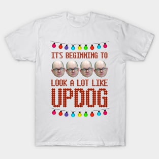 What We Do In the Shadows Christmas Sweater Design—It’s Beginning to Look a Lot Like Updog T-Shirt